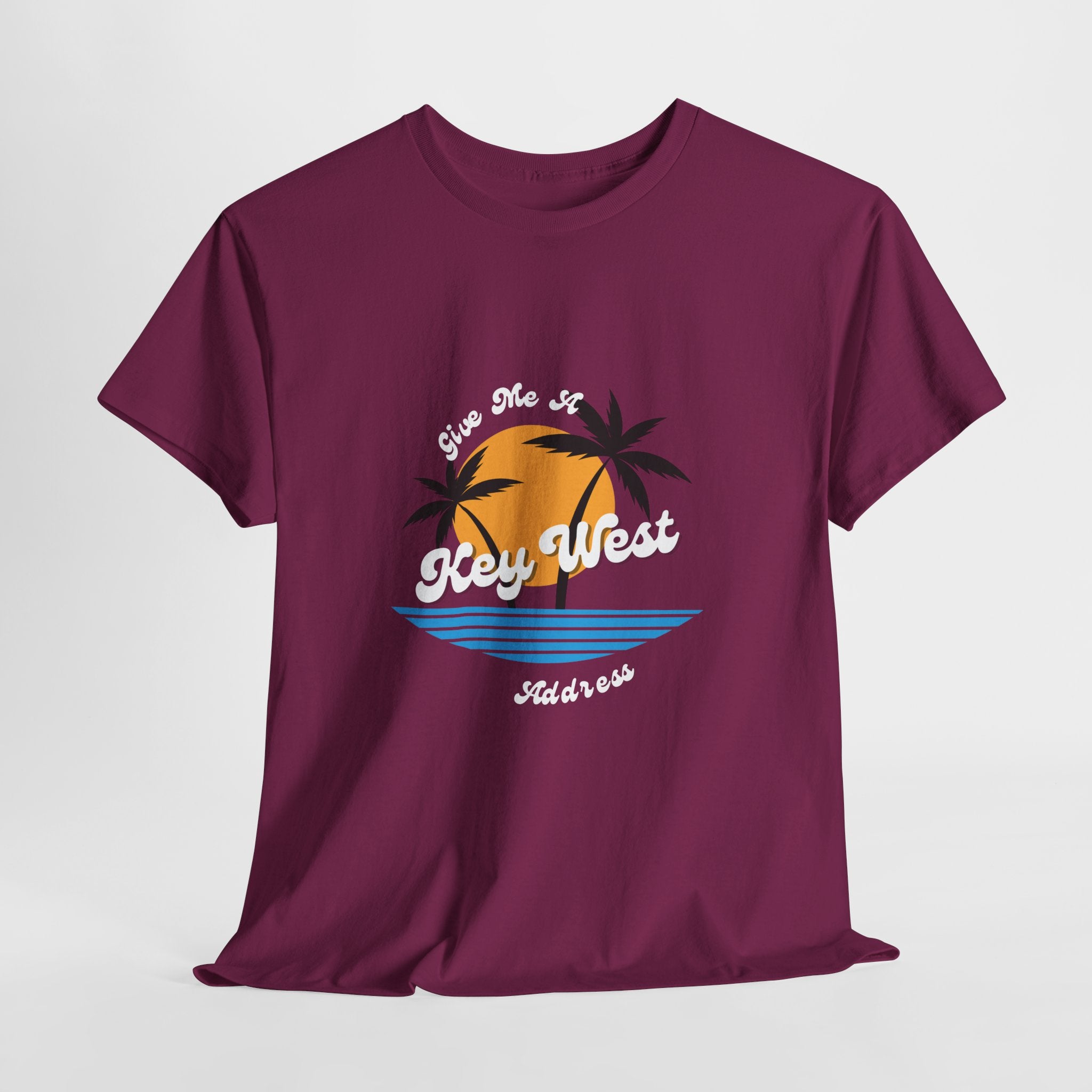 Even Kids shout...Give Me A Key West Address Unisex Tee,  Adult sizes too Summer Graphic Tee, Vacation Shirt, Beachwear, Fun Gift for Friends, Family Getaways
