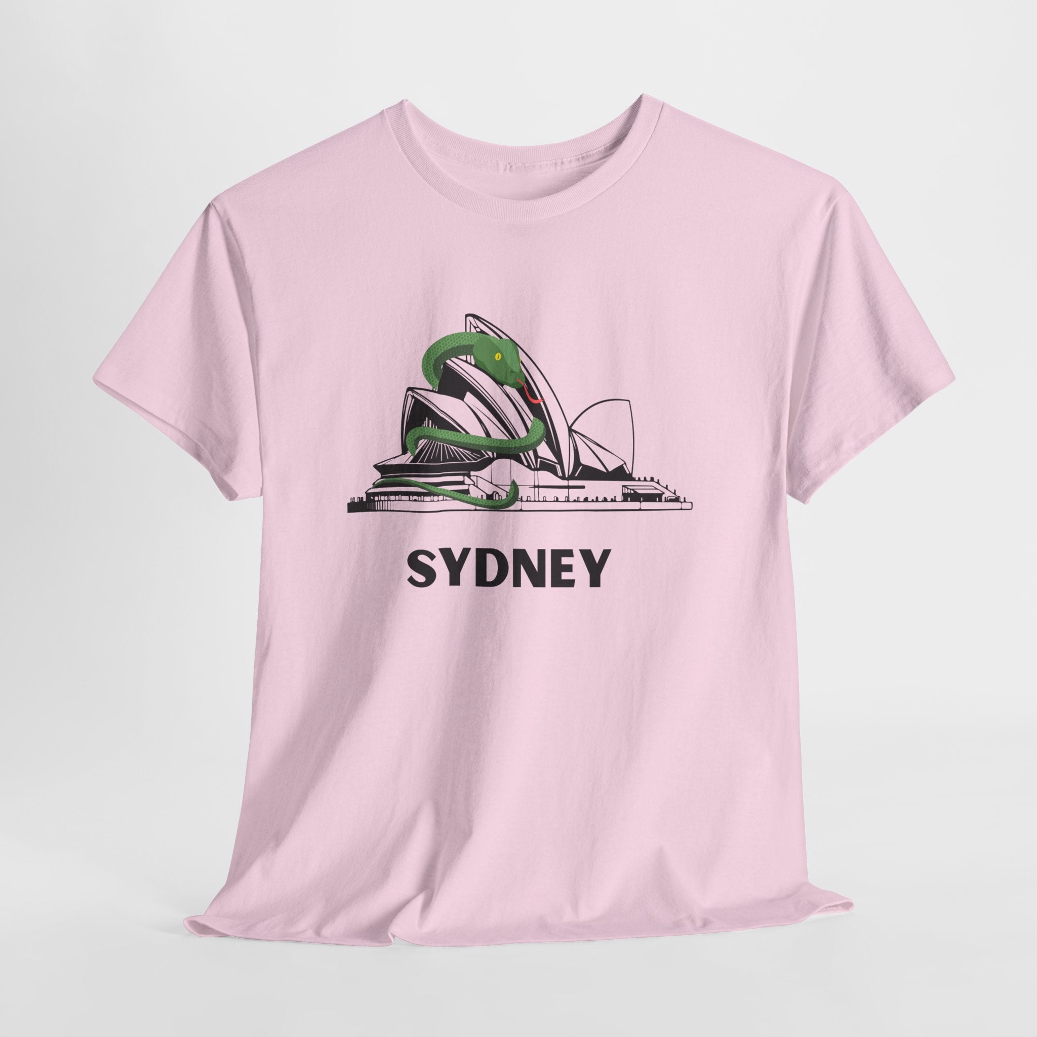 Fun and Quirky Sydney Opera House Graphic Unisex Heavy Cotton Tee Shirt