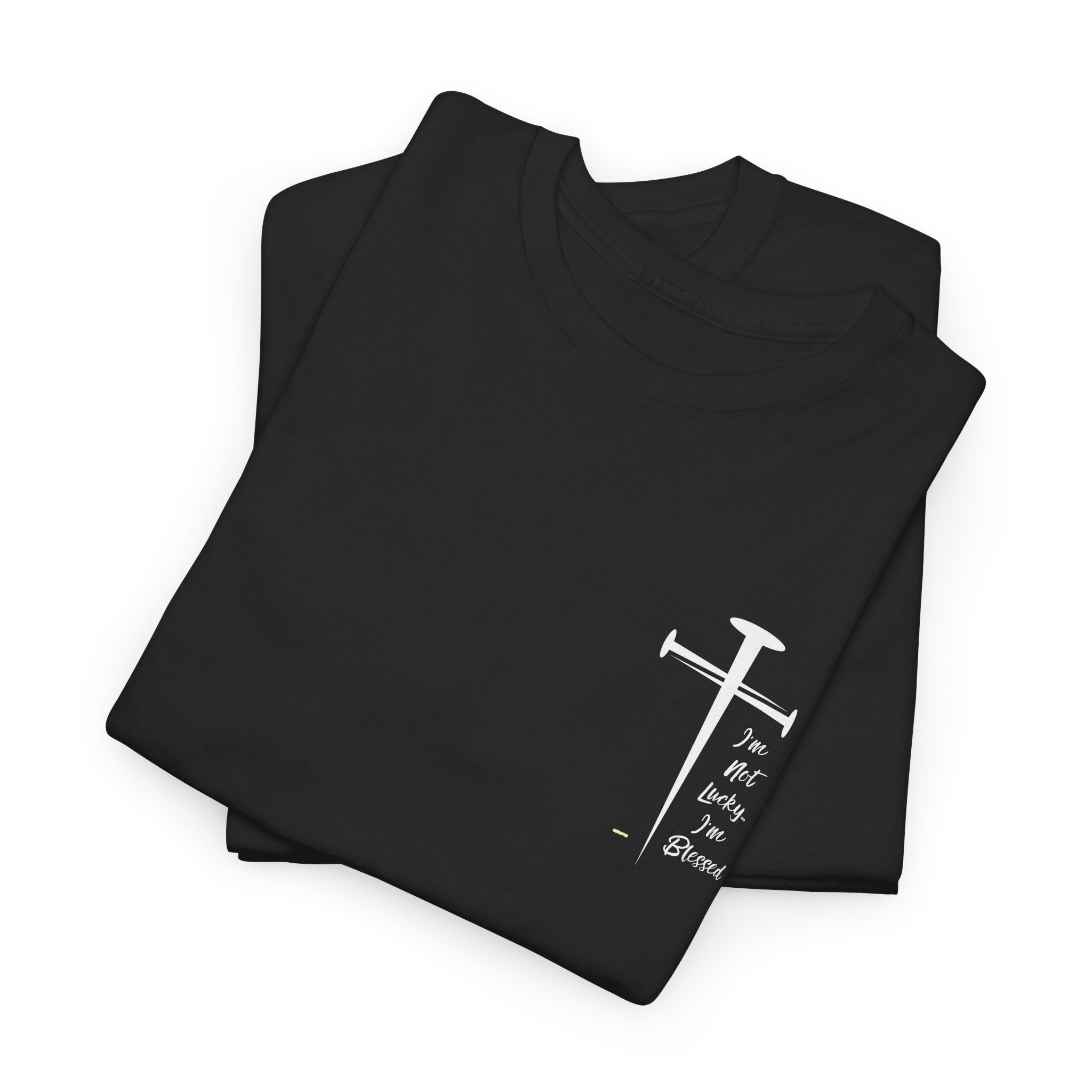 Faith Assertion Unisex Cotton Tee - I'm NOT Lucky...I'm Blessed Comfortable Everyday T-Shirt for All Occasions