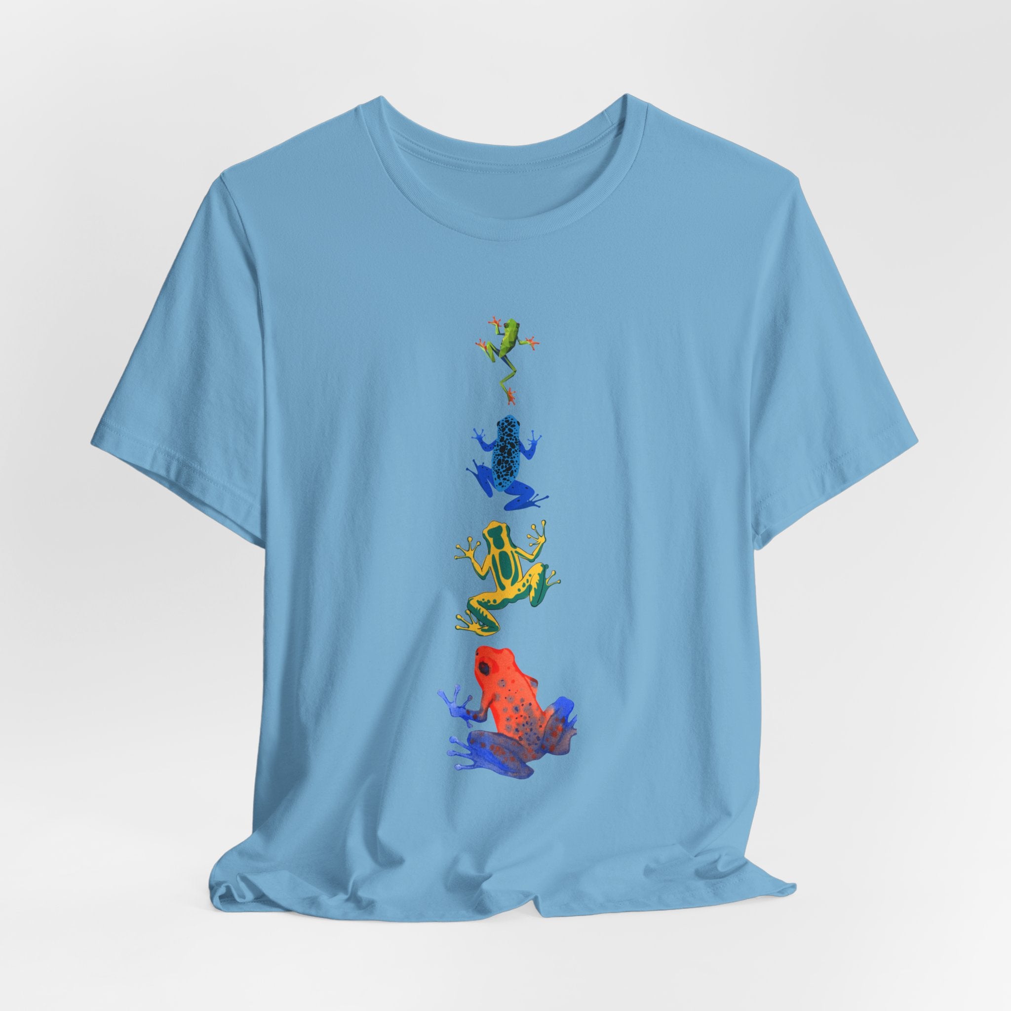 Colorful Tree Frog Unisex Tee, Fun Graphic T-Shirt, (Adult Sizes Too) Casual Wear, Nature Lover Gift, Eco-Friendly Apparel