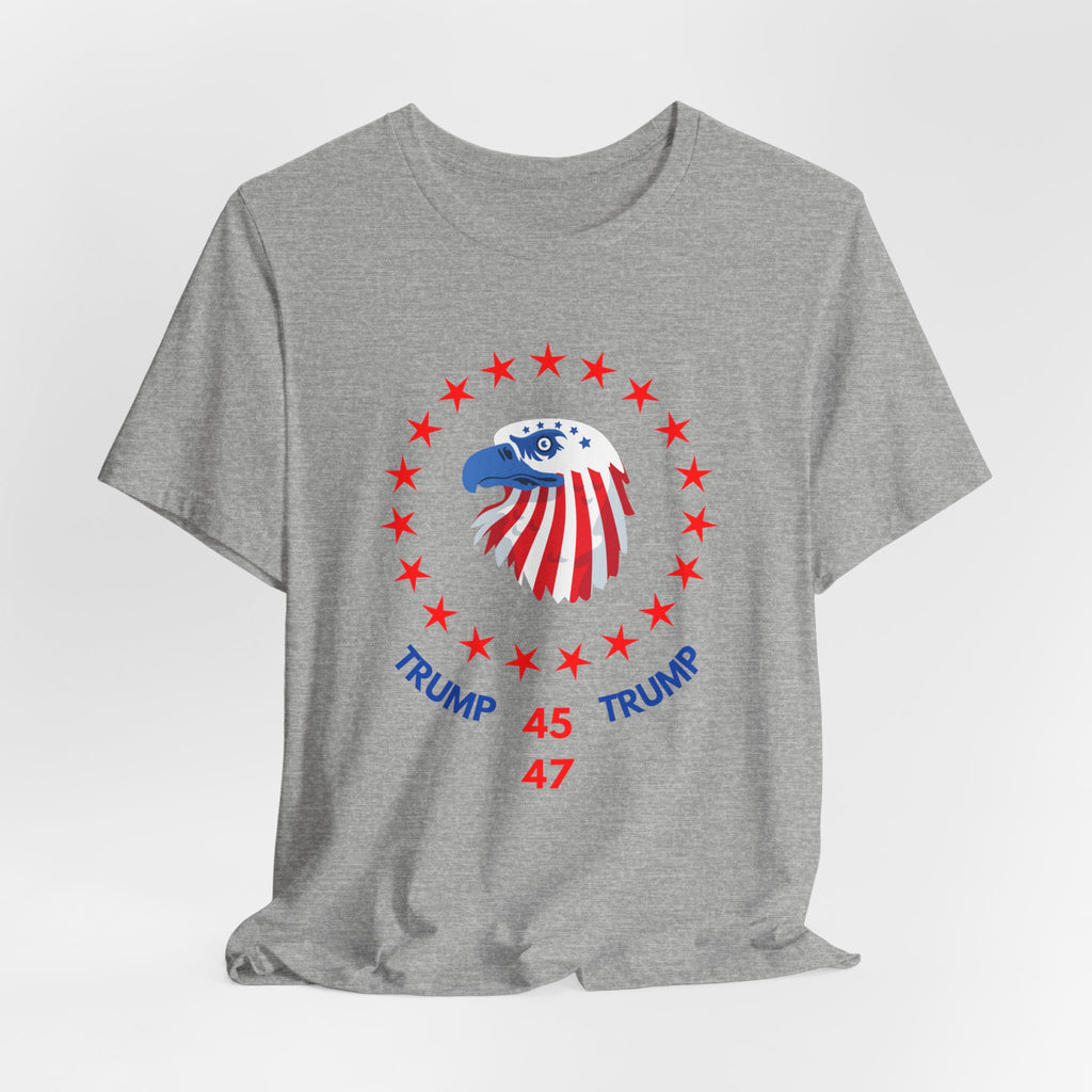 Trump 45 47 Unisex Tee, Patriotic Shirt, Election Apparel, Political Statement Tee, USA Pride Top, Gift for Supporters