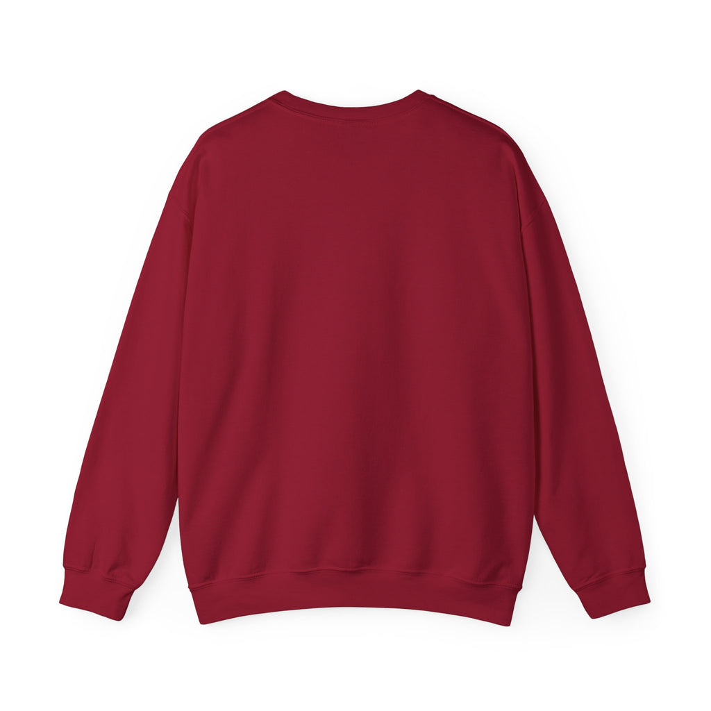 Funny and Naughty Christmas Unisex Crewneck Sweatshirt — "Ready for a Little Snow & Tell?" Santa Graphic