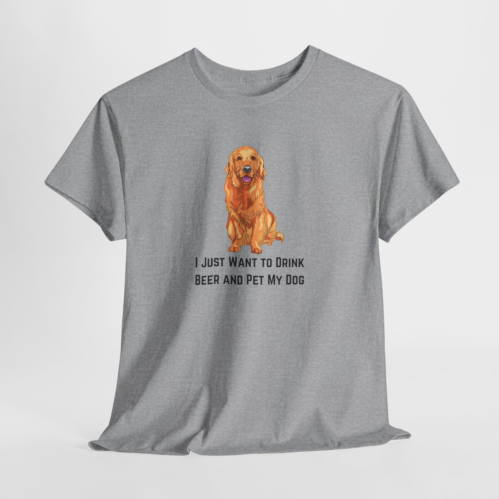 Funny Dog Lover Tee, I Just Want to Drink Beer and Pet My Dog Shirt, Perfect Gift for Dog Owners, Casual Wear for Pet Lovers, Great [...]
