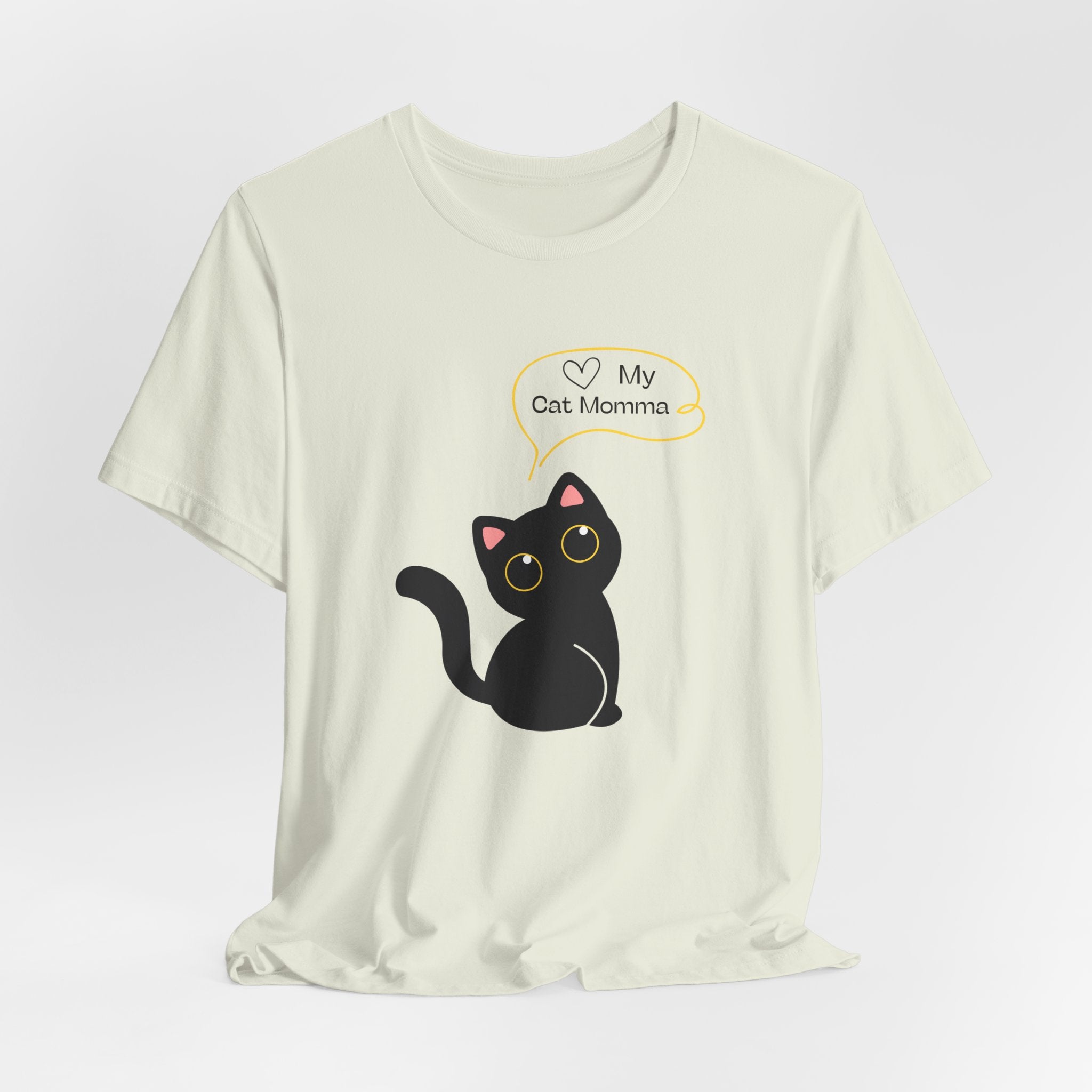 Cute Cat Mom Unisex Tee - Perfect for Cat Lovers, Gifts for Pet Moms, Casual Wear, Animal Lovers, Cat-themed Birthday