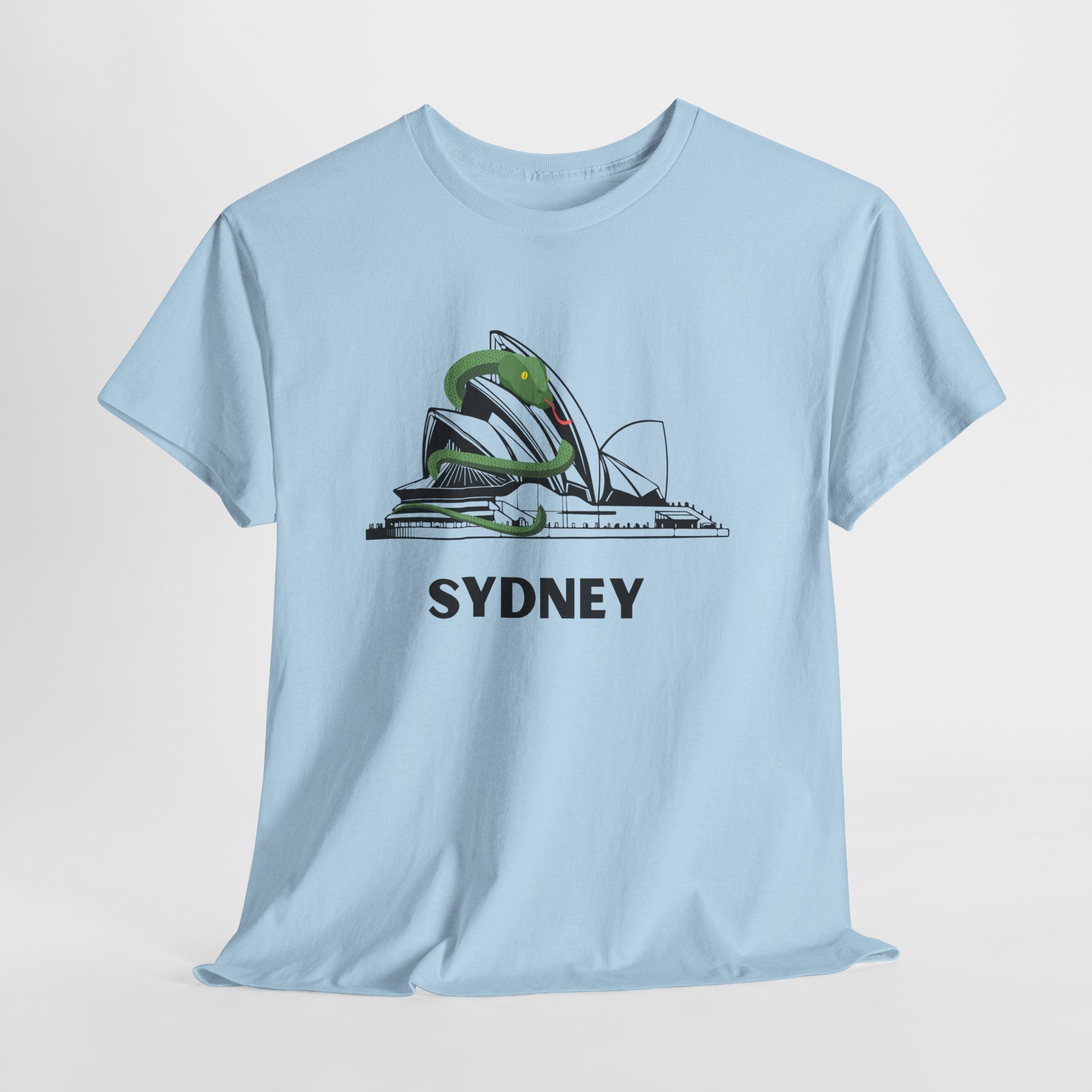 Fun and Quirky Sydney Opera House Graphic Unisex Heavy Cotton Tee Shirt