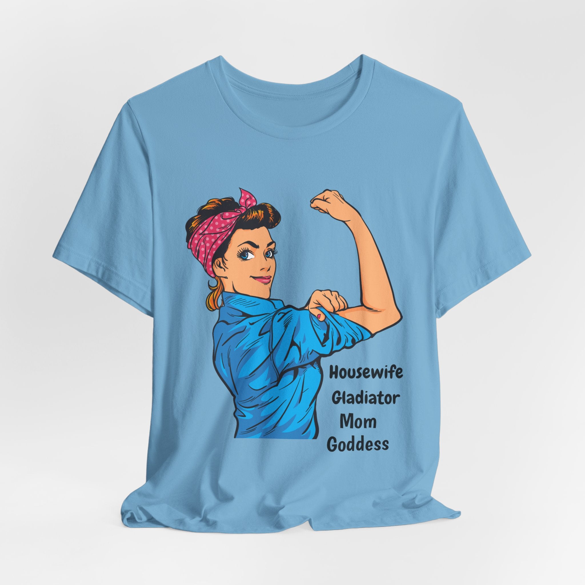 Empowered Housewife/Goddess Tee, Feminist Shirt, Mom Gift, Gladiator T-Shirt, Vintage Style Apparel, Everyday Favorite Tee