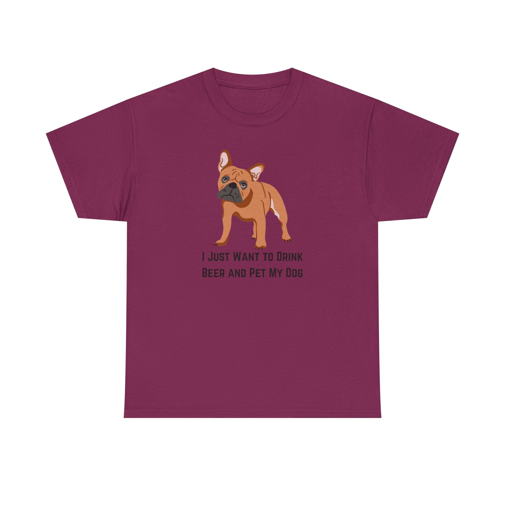 Dog Lover Tee: I Just Want to Drink Beer and Pet My Dog, Unisex Cotton T-Shirt, Gift for Dog Owners, Pet Lovers Apparel, Casual Wear, [...]