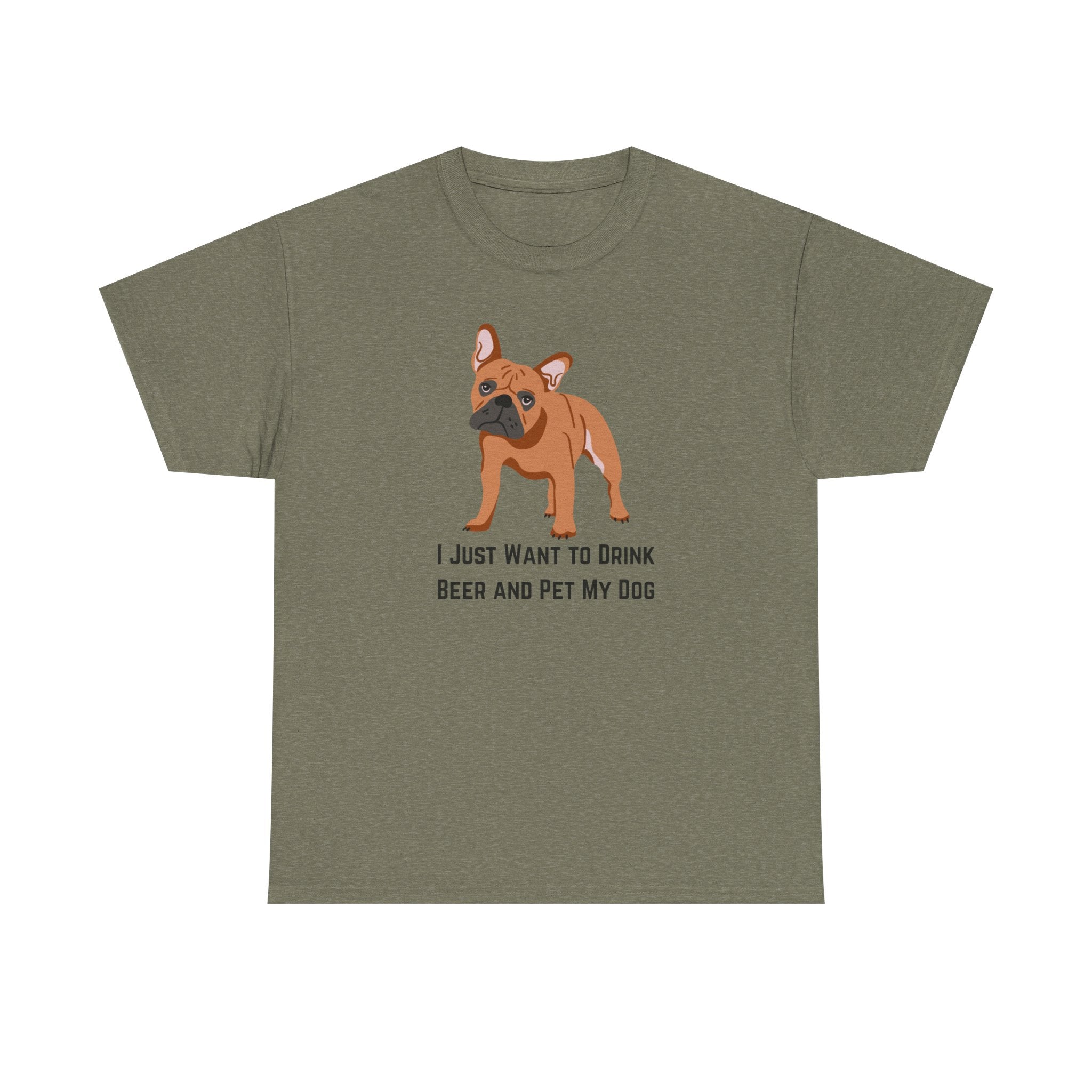 Dog Lover Tee: I Just Want to Drink Beer and Pet My Dog, Unisex Cotton T-Shirt, Gift for Dog Owners, Pet Lovers Apparel, Casual Wear, [...]