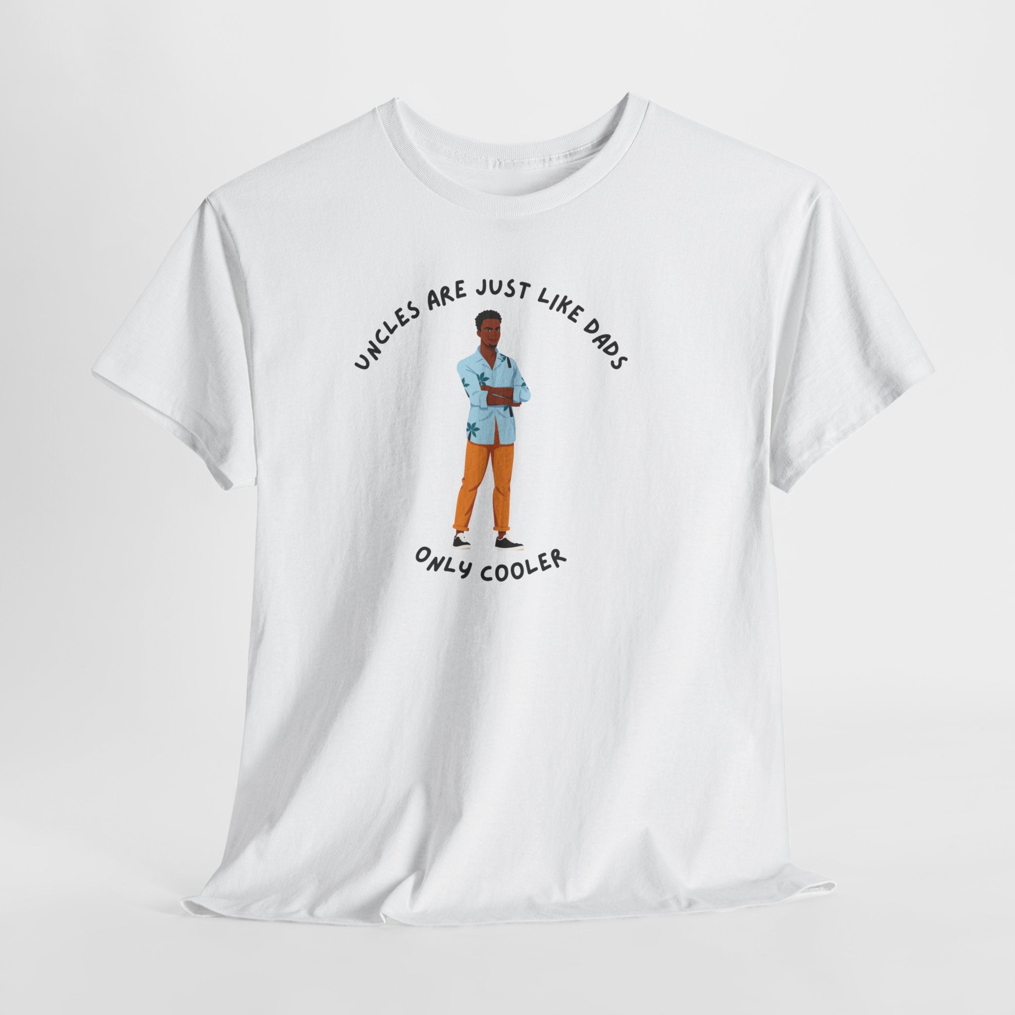 Fun  Cool Uncles  Unisex Heavy Cotton Tee Shirt