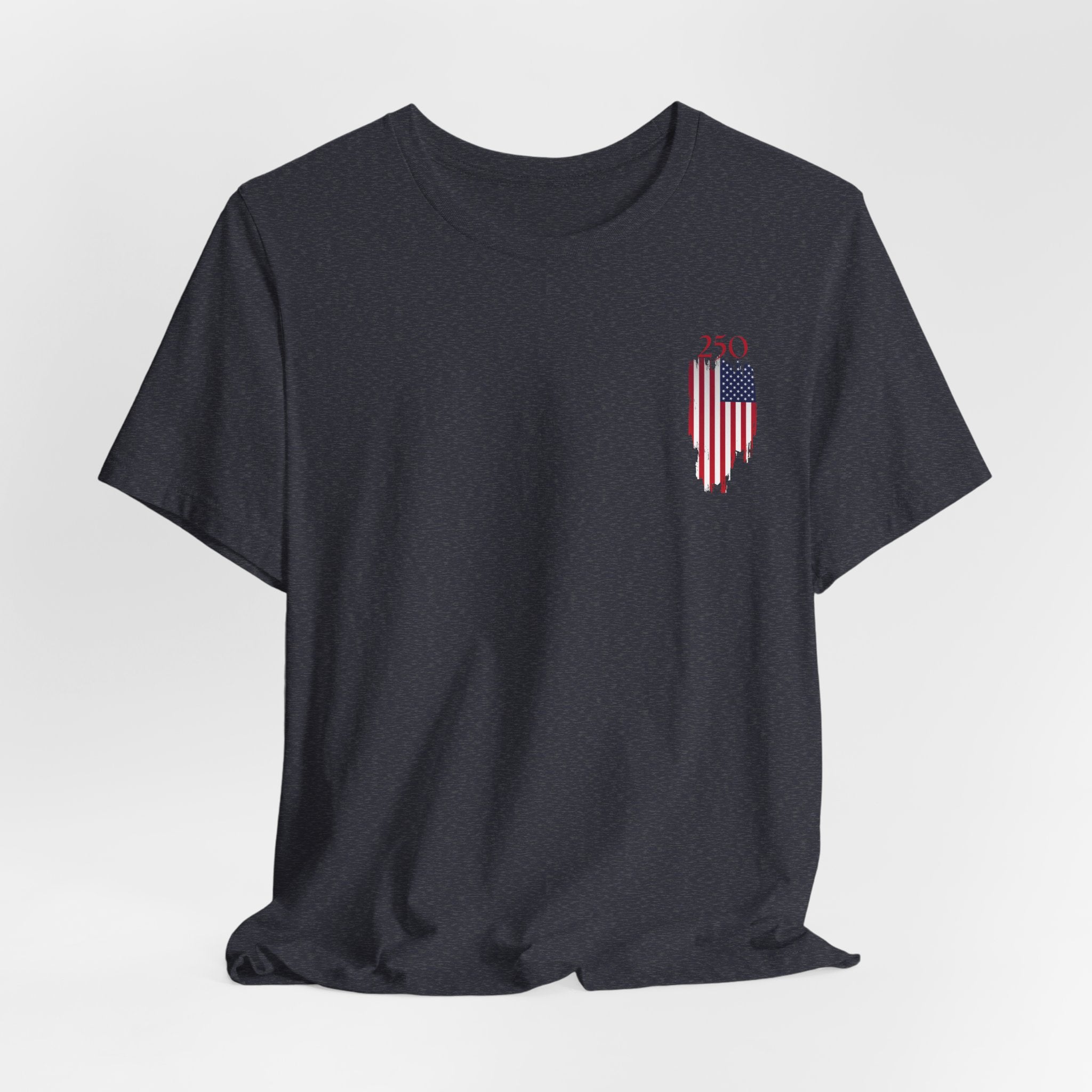 Patriotic 250th Birthday of USA Graphic Tee for Everyday Wear, USA Flag Shirt, Unisex Casual T-Shirt, Summer Style, Ideal for July 4th Celebrations