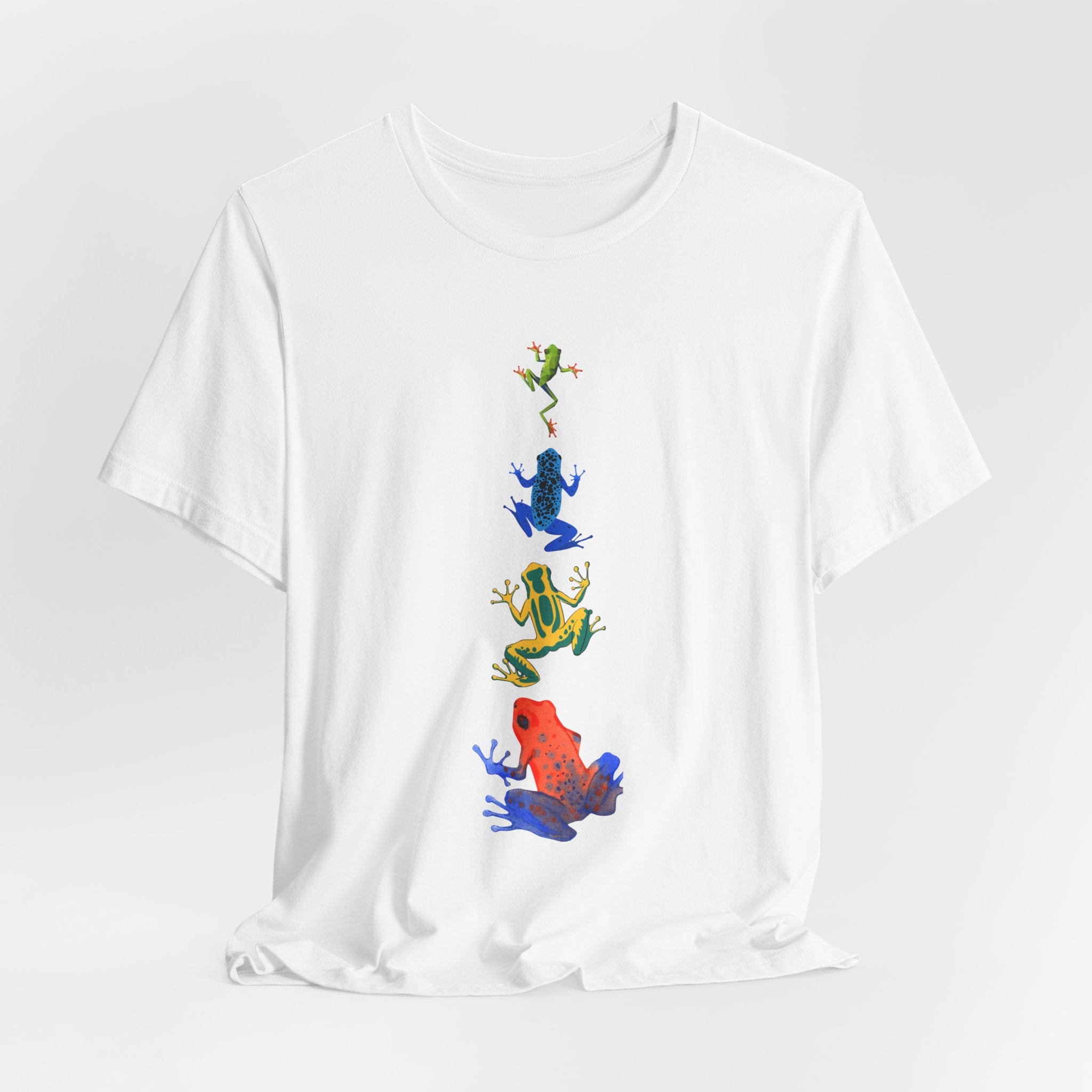 Colorful Tree Frog Unisex Tee, Fun Graphic T-Shirt, (Adult Sizes Too) Casual Wear, Nature Lover Gift, Eco-Friendly Apparel