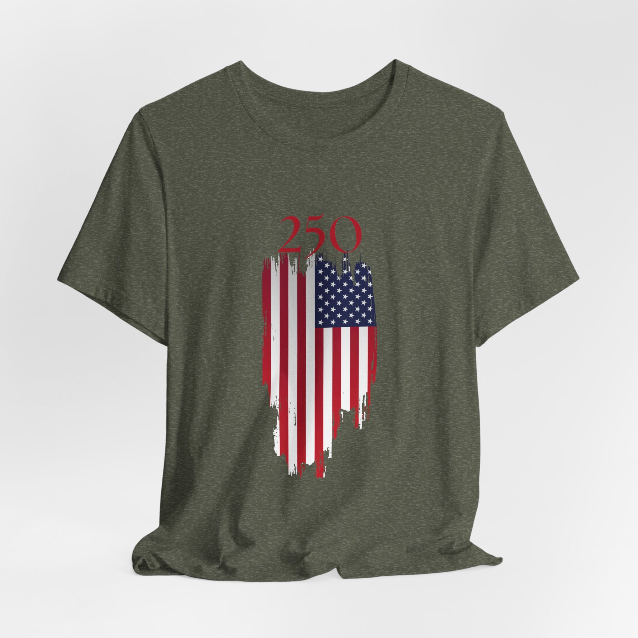 Patriotic 250th USA Birthday Tee, USA Flag Shirt, Unisex Graphic Tee, 4th of July Apparel, Memorial Day Gift, Summer Style