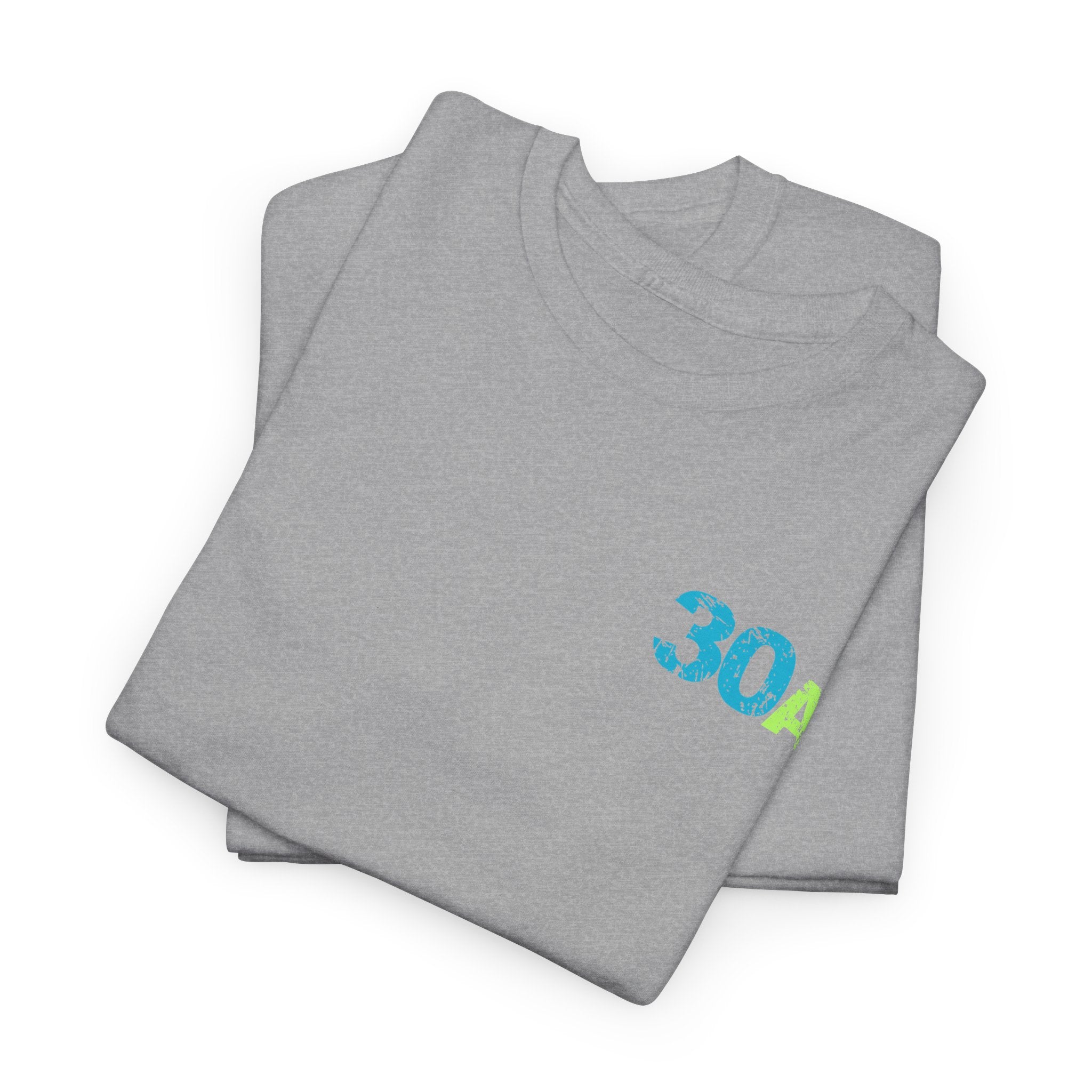 Distressed 30A Beach Logo Unisex Heavy Cotton T-Shirt — Emerald  Coastal Highway Vacation Tee