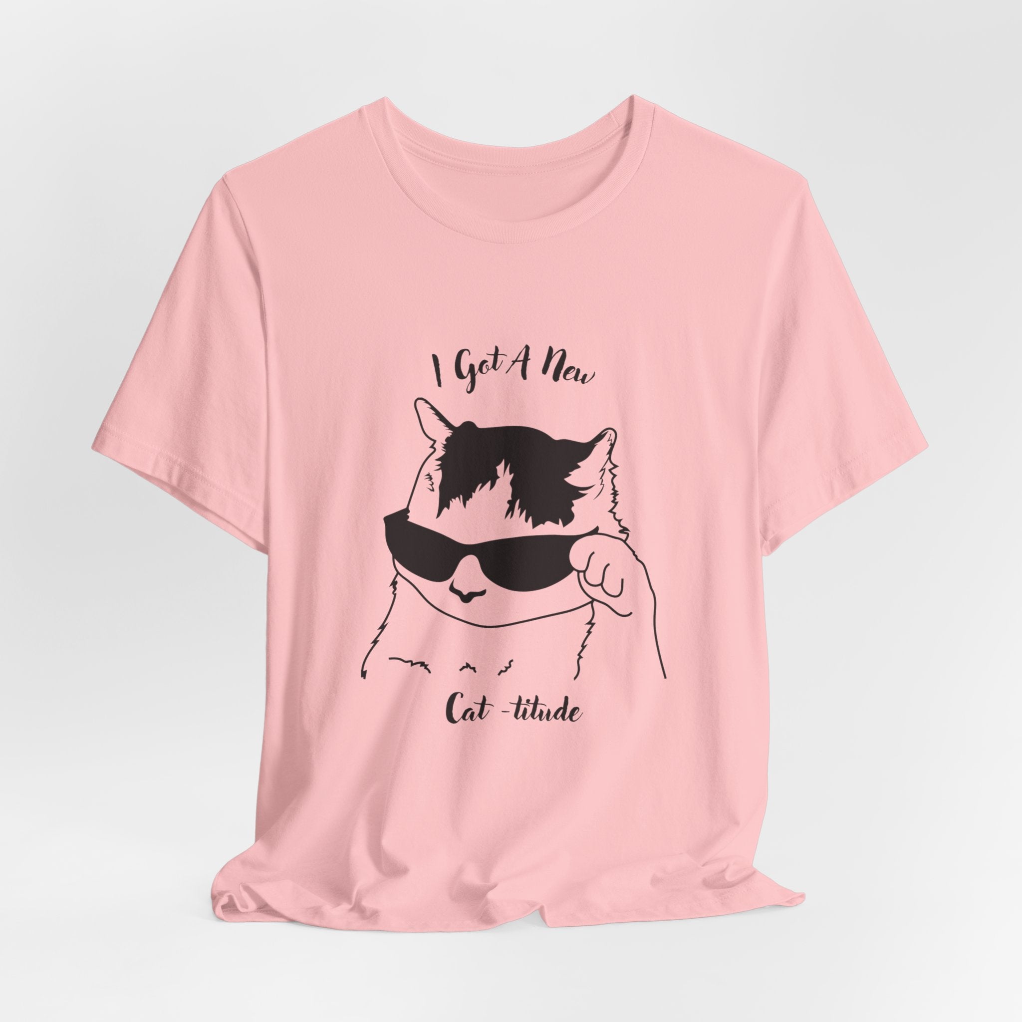 Cat Lovers Show Your Cool Cat - titude  with this Fun Heavy Cotton Unisex Tee Shirt