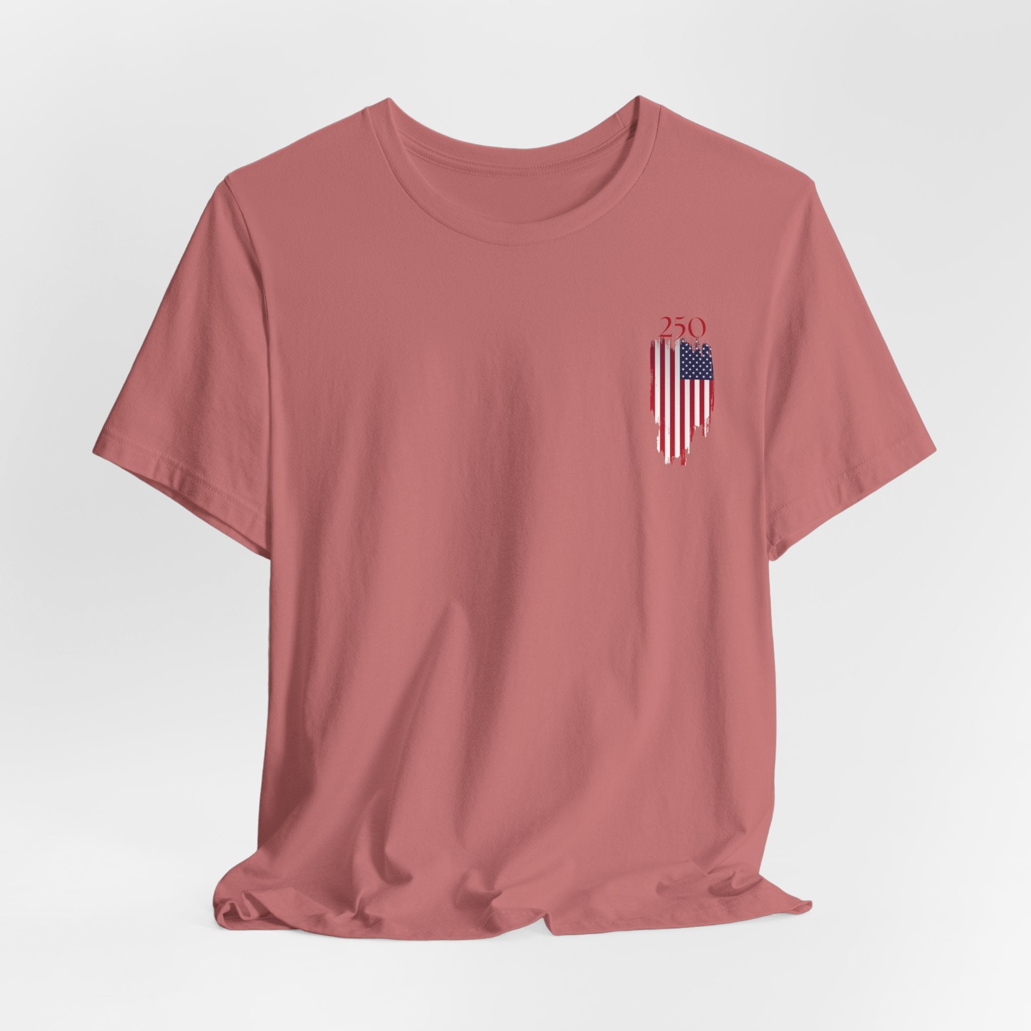 Patriotic 250th Birthday of USA Graphic Tee for Everyday Wear, USA Flag Shirt, Unisex Casual T-Shirt, Summer Style, Ideal for July 4th Celebrations