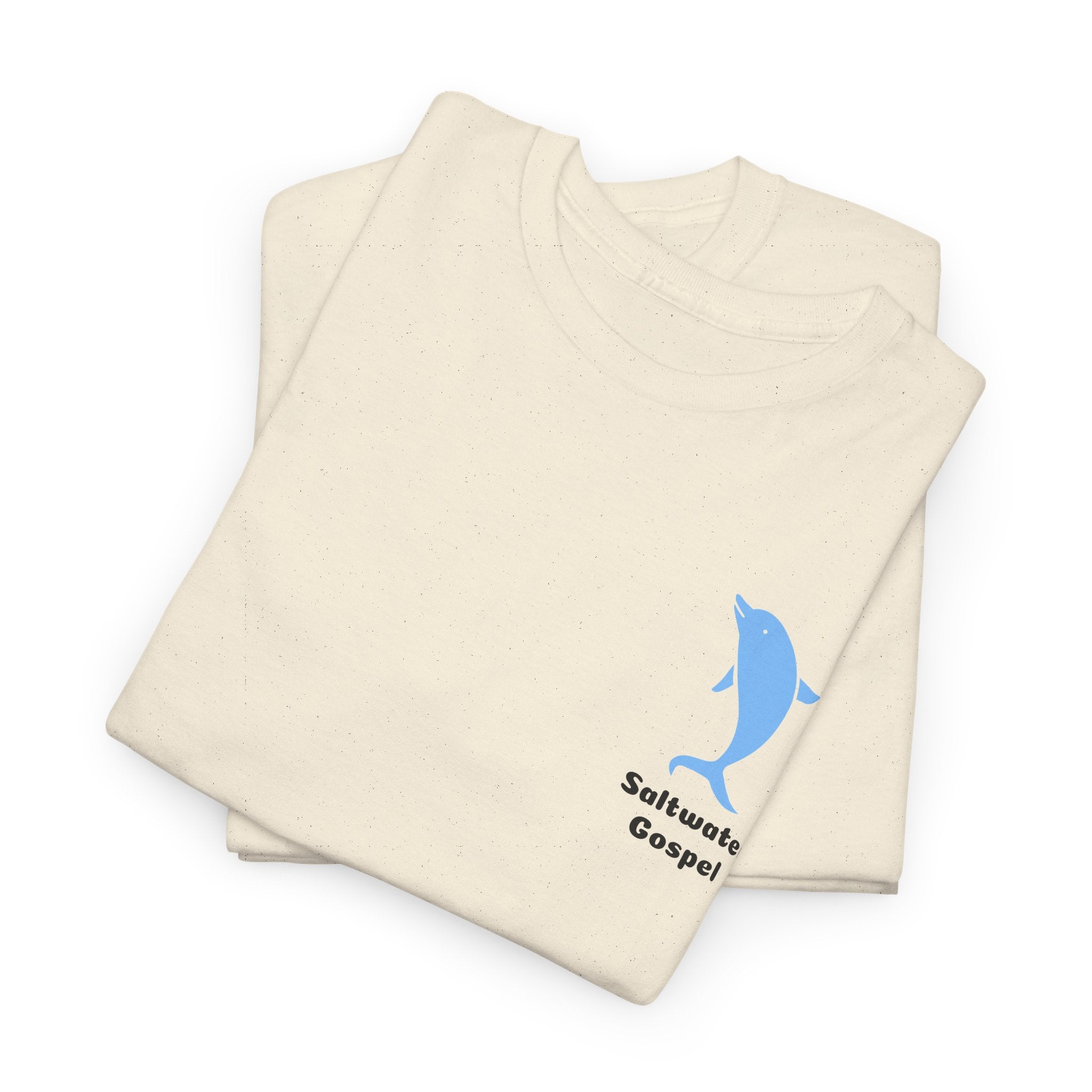 Declare the Ocean is your Soulmate with this Dolphin Design Saltwater Gospel Tee Shirt