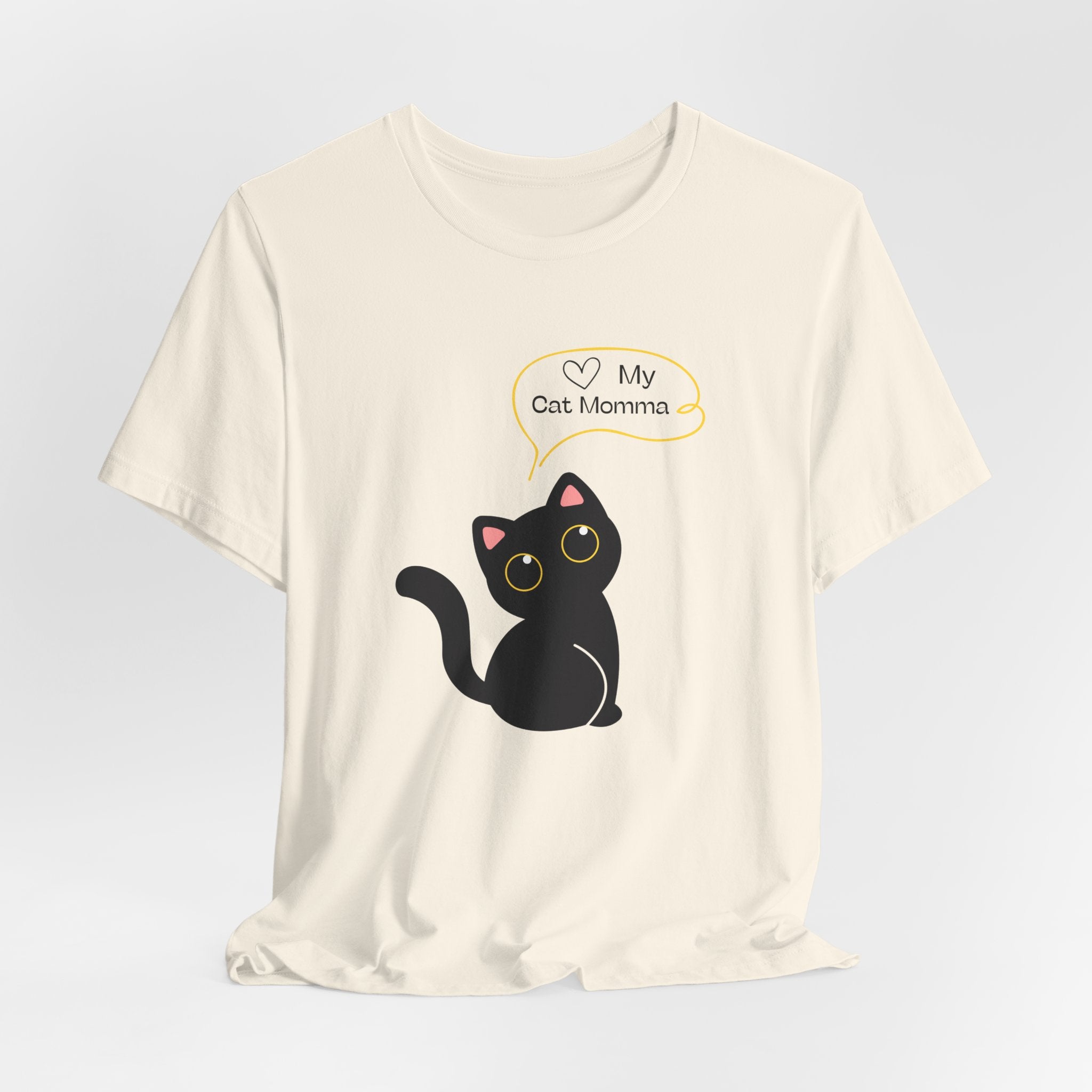 Cute Cat Mom Unisex Tee - Perfect for Cat Lovers, Gifts for Pet Moms, Casual Wear, Animal Lovers, Cat-themed Birthday