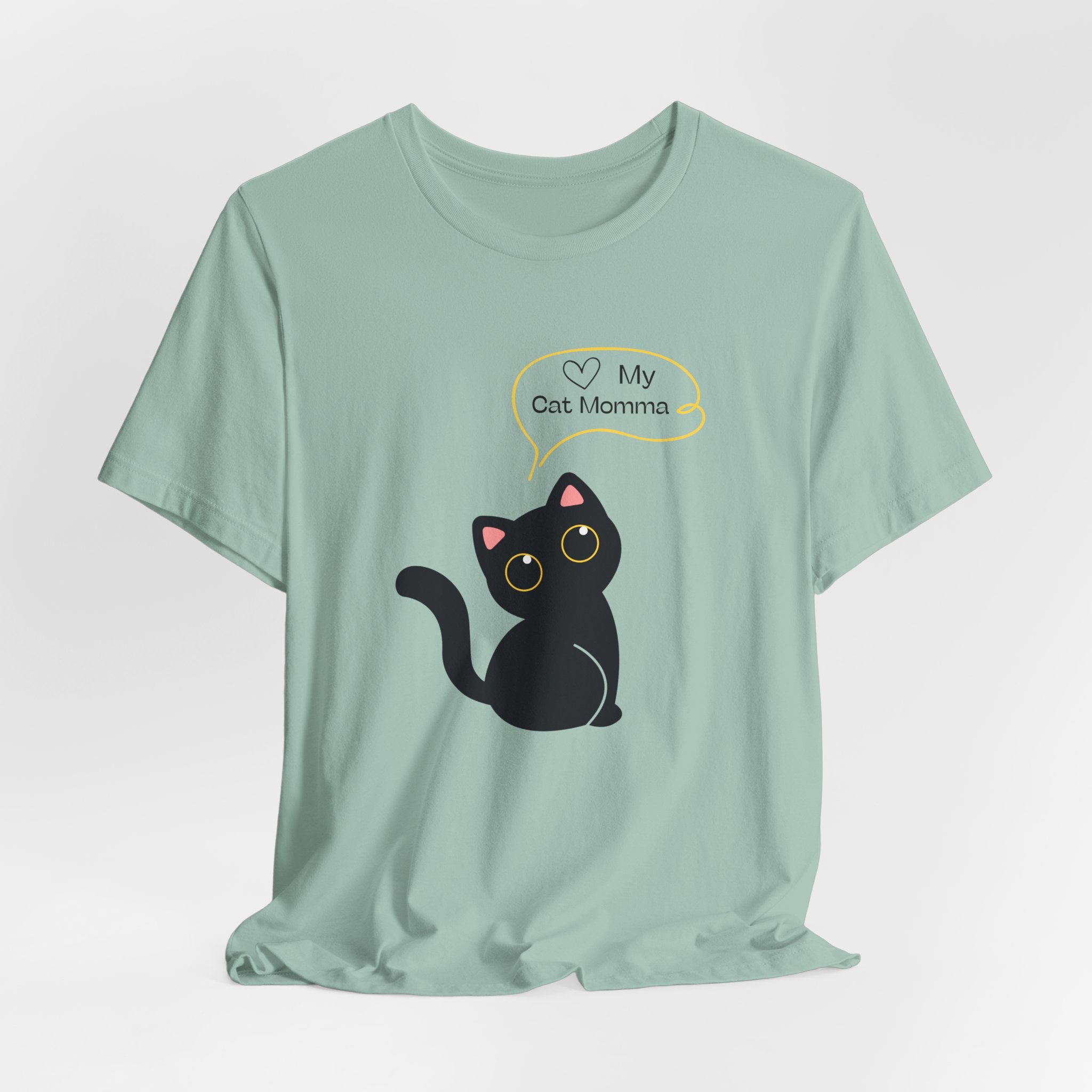 Cute Cat Mom Unisex Tee - Perfect for Cat Lovers, Gifts for Pet Moms, Casual Wear, Animal Lovers, Cat-themed Birthday