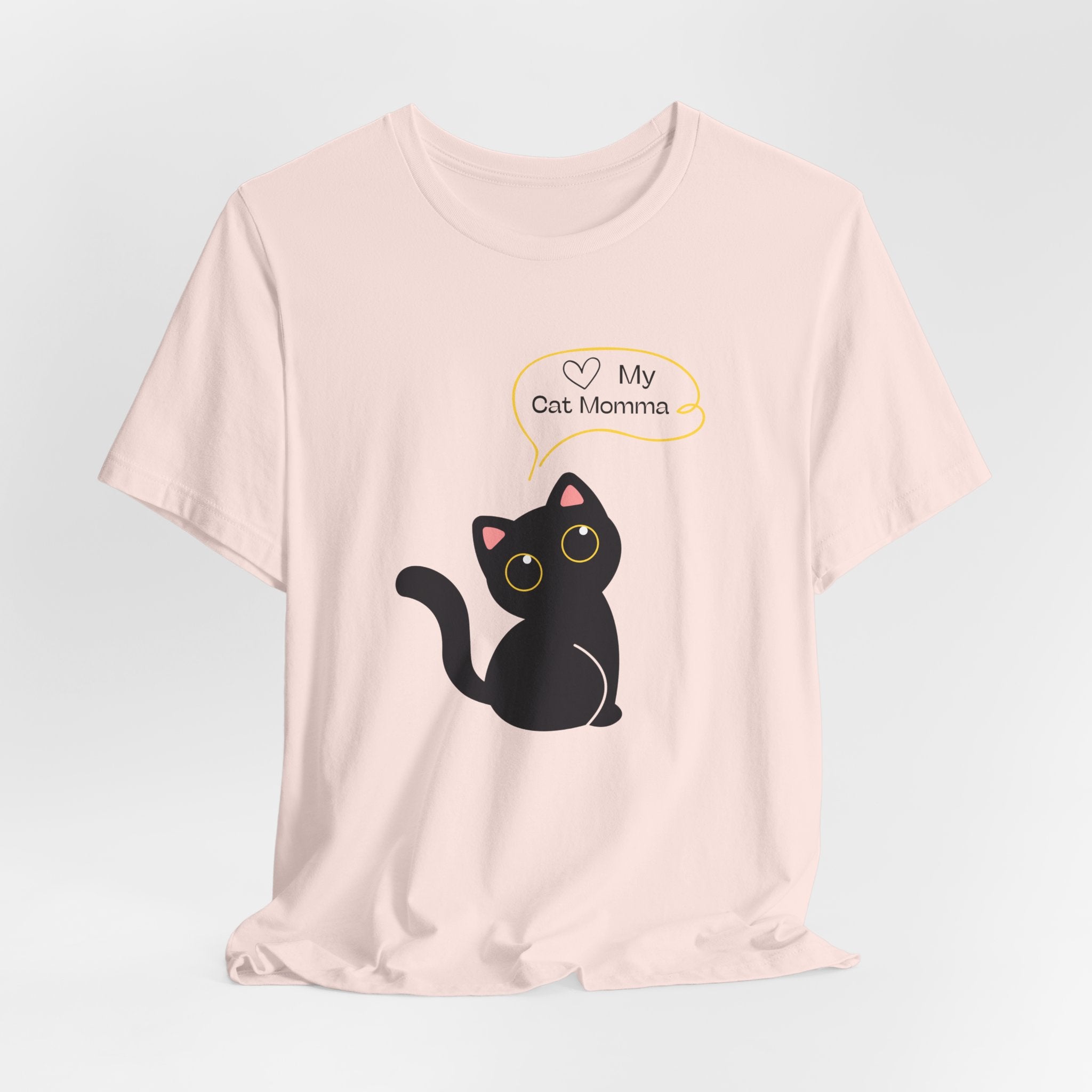 Cute Cat Mom Unisex Tee - Perfect for Cat Lovers, Gifts for Pet Moms, Casual Wear, Animal Lovers, Cat-themed Birthday