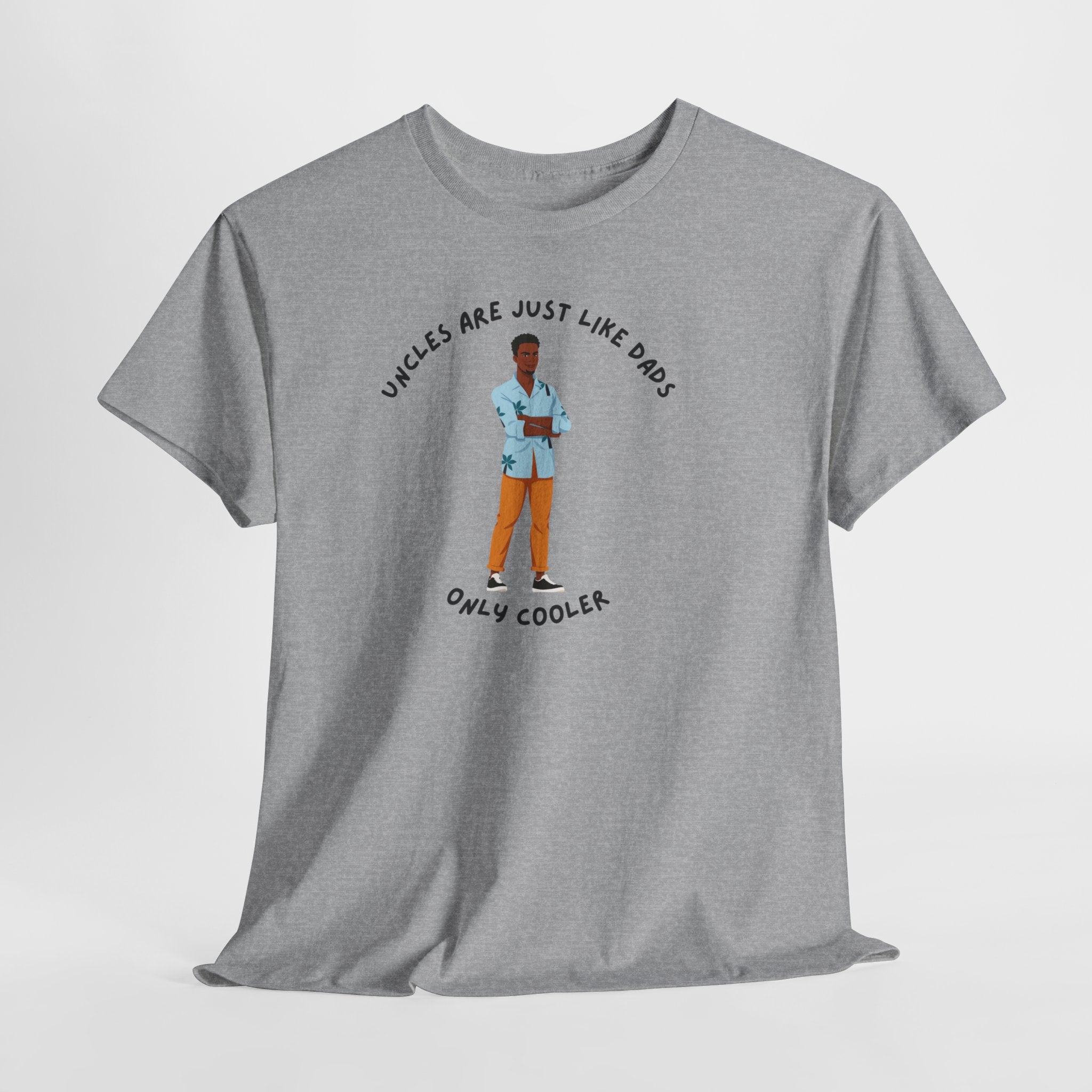 Fun  Cool Uncles  Unisex Heavy Cotton Tee Shirt