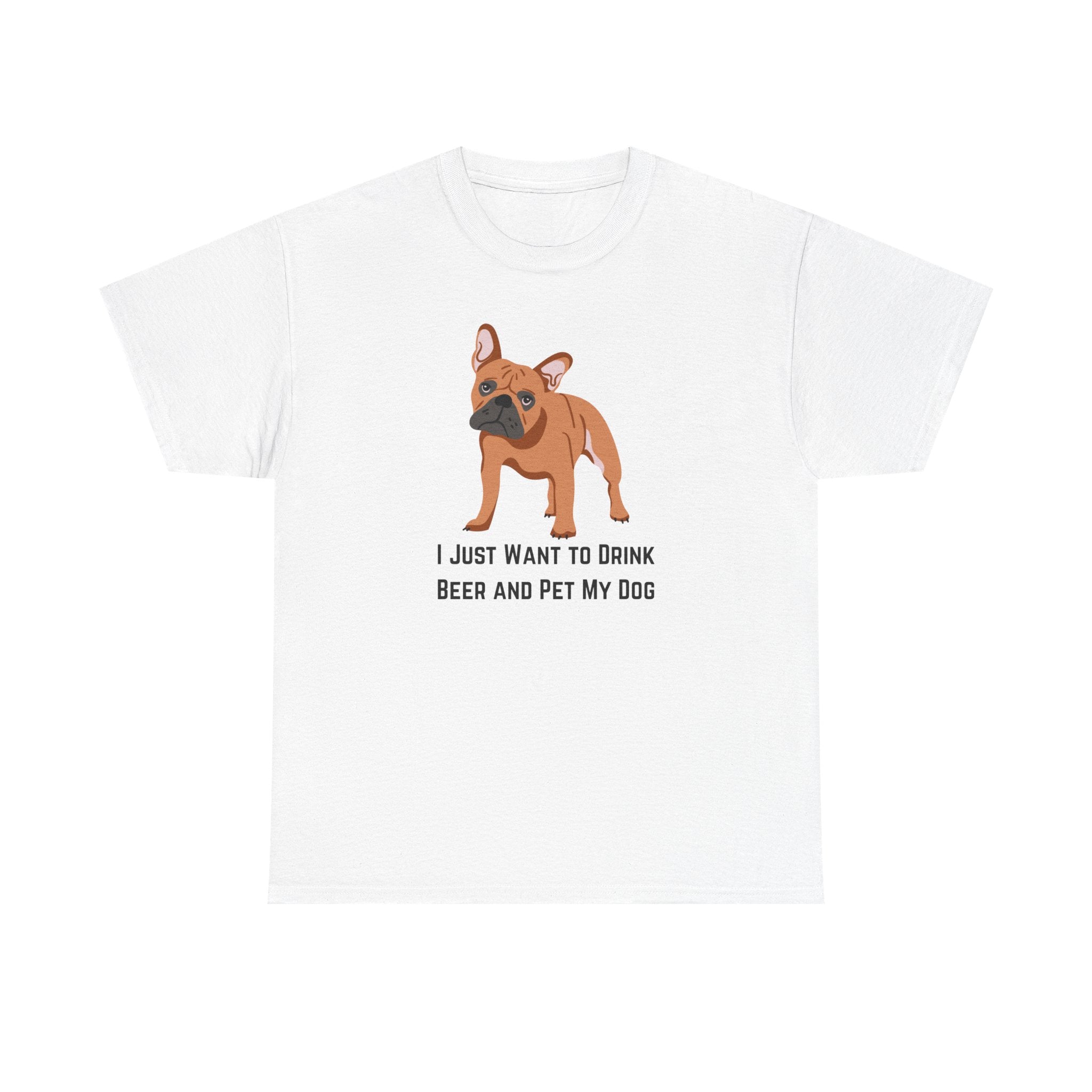 Dog Lover Tee: I Just Want to Drink Beer and Pet My Dog, Unisex Cotton T-Shirt, Gift for Dog Owners, Pet Lovers Apparel, Casual Wear, [...]