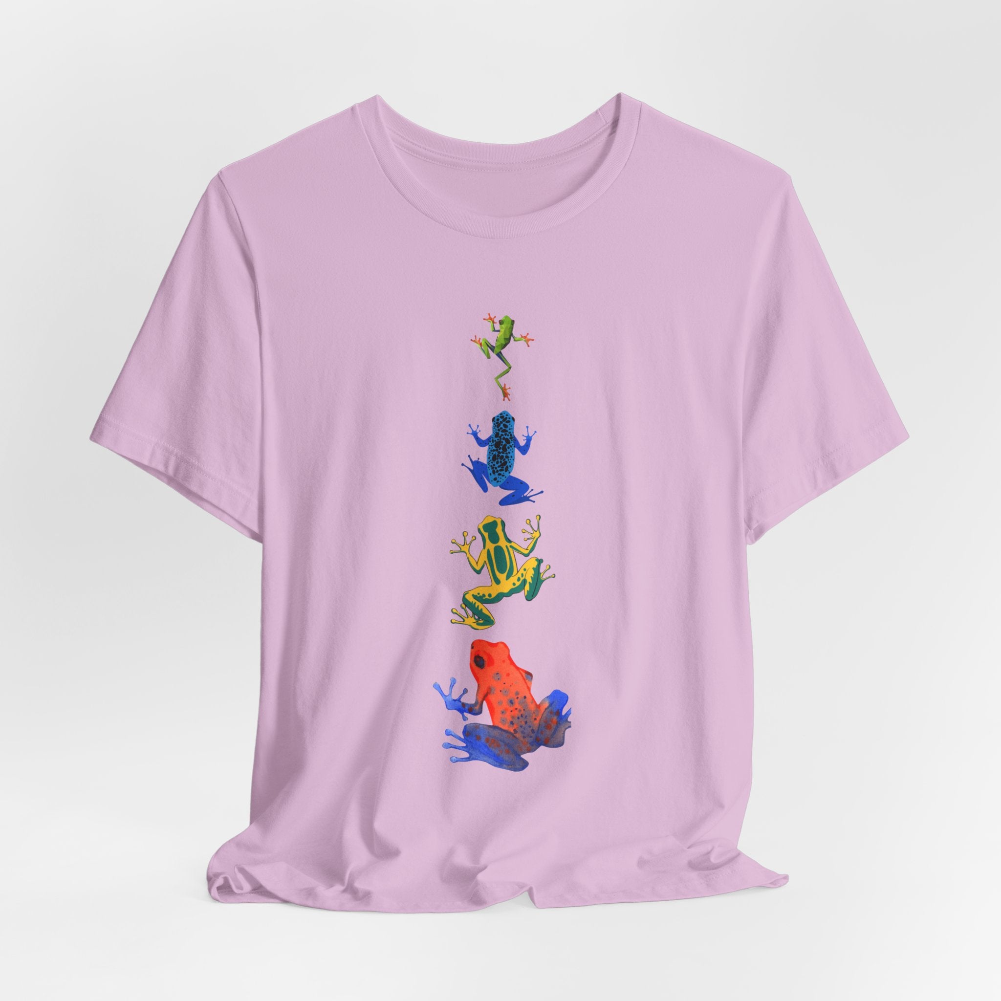 Colorful Tree Frog Unisex Tee, Fun Graphic T-Shirt, (Adult Sizes Too) Casual Wear, Nature Lover Gift, Eco-Friendly Apparel