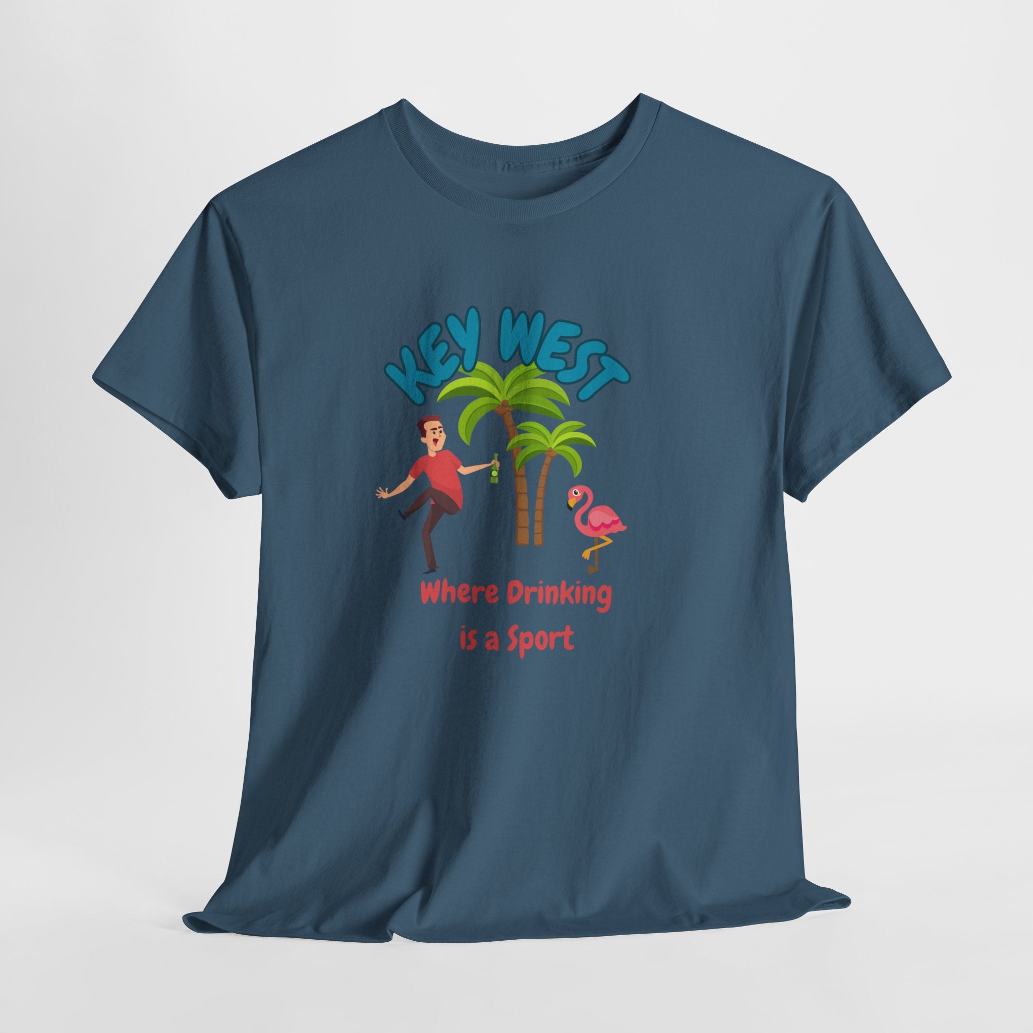 Funny Key West Drinking Sport Tee, Summer Vacation Shirt, Beach Party Apparel, Fun Casual Wear, Gift for Travelers