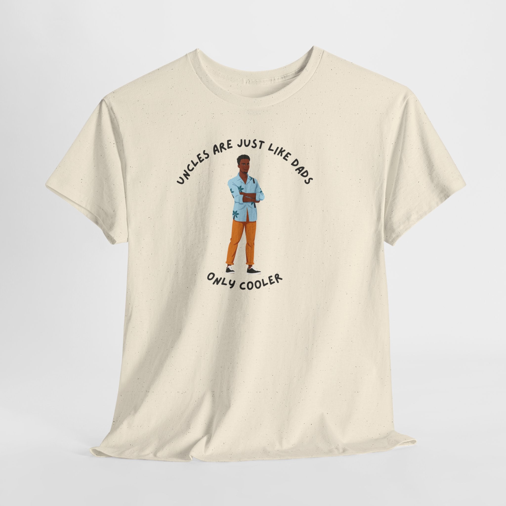 Fun  Cool Uncles  Unisex Heavy Cotton Tee Shirt
