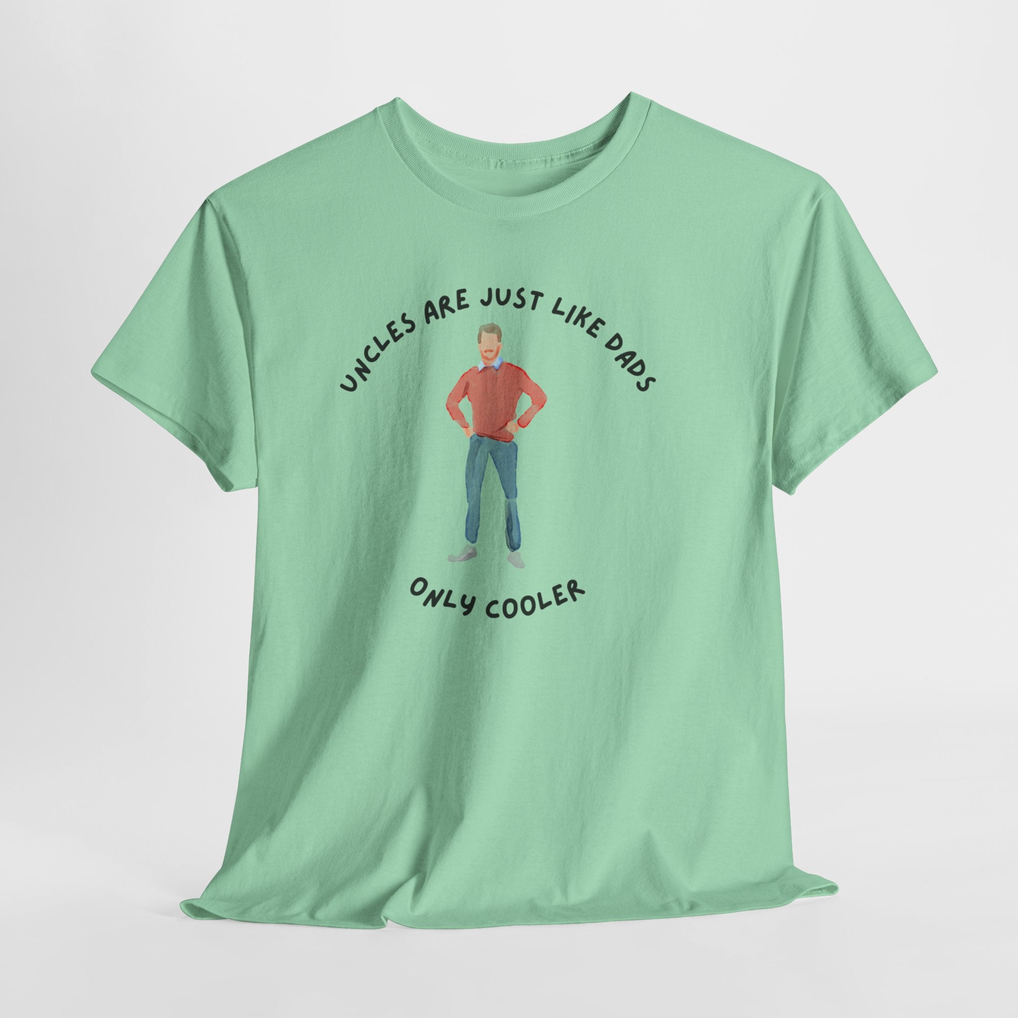 Fun Cool Uncle Tee Shirt - Unisex Heavy Cotton