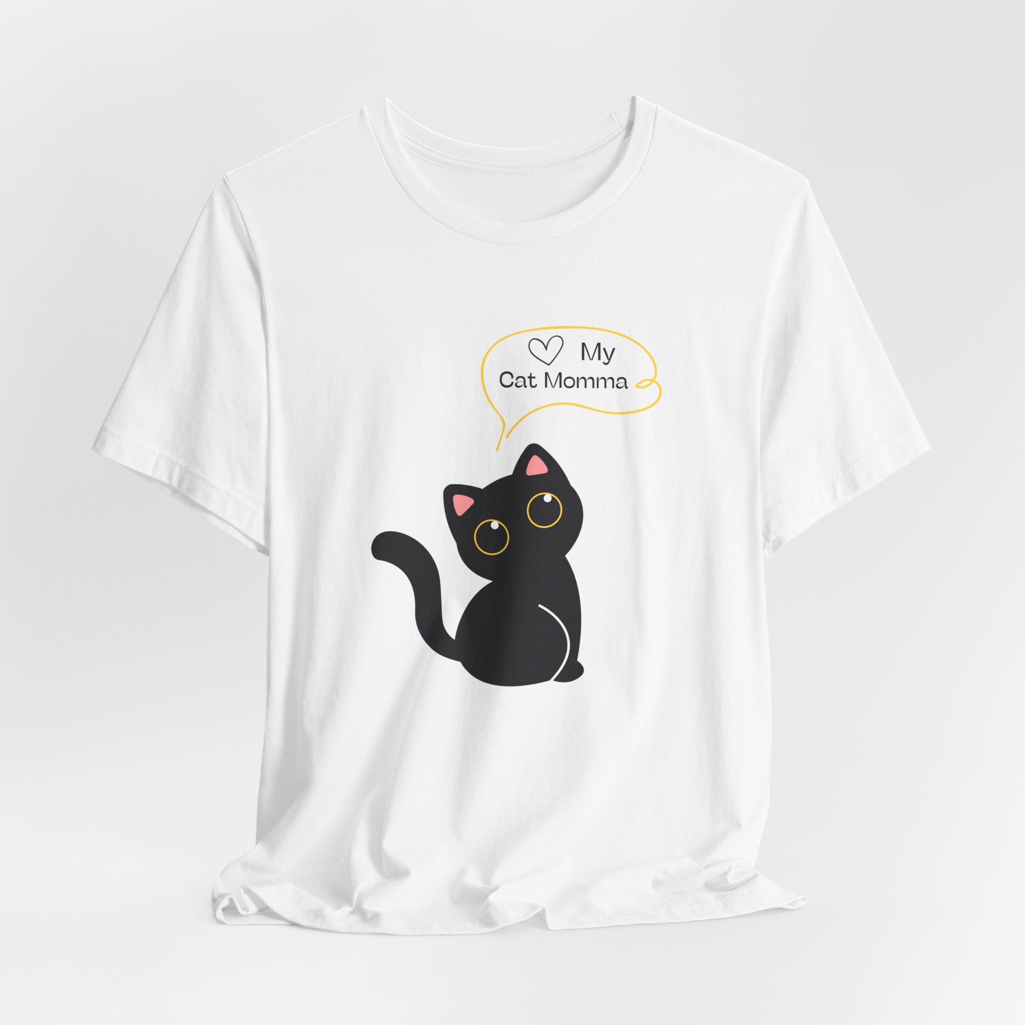 Cute Cat Mom Unisex Tee - Perfect for Cat Lovers, Gifts for Pet Moms, Casual Wear, Animal Lovers, Cat-themed Birthday