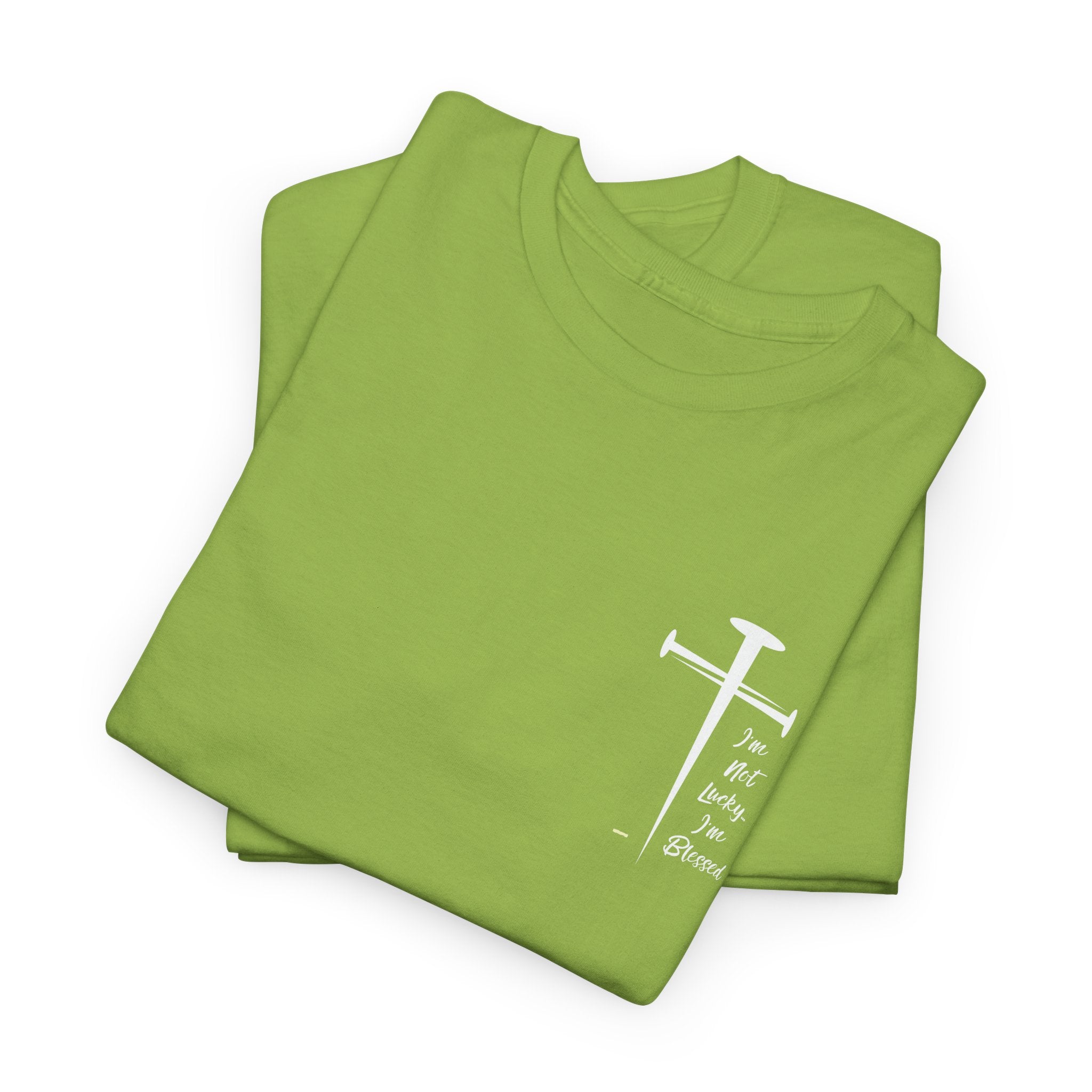 Faith Assertion Unisex Cotton Tee - I'm NOT Lucky...I'm Blessed Comfortable Everyday T-Shirt for All Occasions